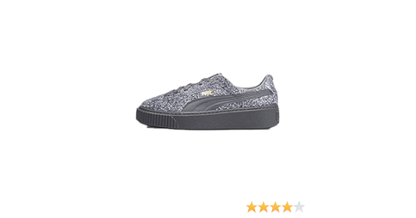 puma basket platform zwart