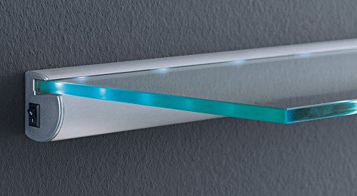 Glasregal LED Regal | Batteriebetrieb – ohne Kabel | 2 Größen | 80×20 cm - 3