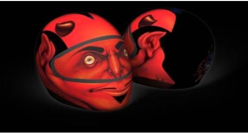 Skullskins Elastic Motorcycle Bike Helmet Cover - Devil Red