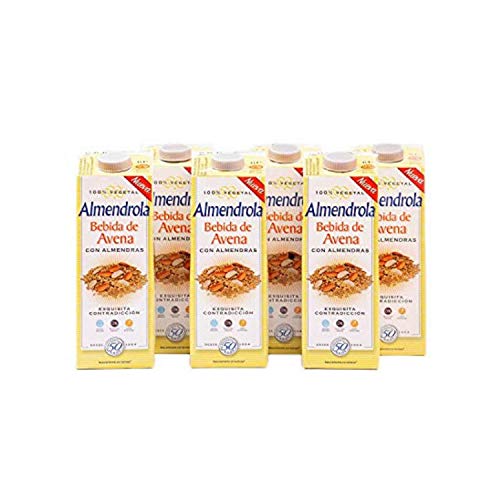 Almendrola - Bebida Vegetal de Avena con Almendras - Caja de 6 x 1L