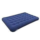 Colchón de aire doble flocado Milestone Camping - Azul