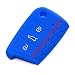 Produktbild E-Senior Seat Leon 5F · Octavia 3 Schlüsselhülle · SKODA · Für VW Volkswagen Golf 7 GTI Golf VII MK7 / Skoda Octavia A7 - RS Key Cover · Funkfernbedienung · Schlüssel Hülle ETUI Klappschlüssel (blau)