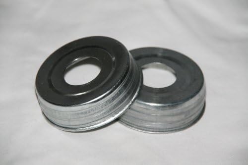 12 Pre-Drilled Mason Jar Lids for your Mason Jar Soap Dispenser or other DIY Crafts made of Galvanised Stainless Material