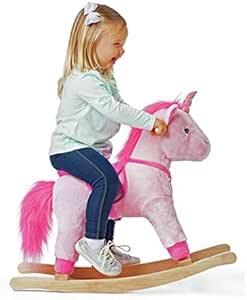 chad valley rainbow rocking unicorn