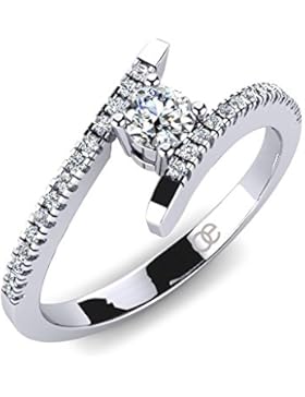 Moncoeur Damen-Ring Desir 925 Sterling Silber Swarovski Pavé