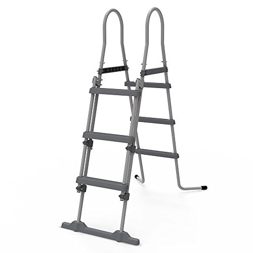 Pool Rechteck über dem boden mit struktur 290x200h99cm + leiter pumpe 17537EU - 3