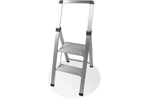 FACILITYS Extraschlanker 2-stufiger Tritthocker aus Aluminium