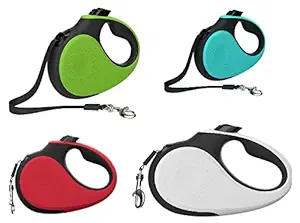 Pets Empire 360? Tangle-Free, Heavy Duty Retractable Dog Leash with Anti-Slip Handle; 16 ft Strong Nylon Tape; One-Handed Brake, Pause, Lock ,Size 16ft ( Small ) Color May Vary