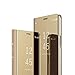 Produktbild COTDINFOR Samsung A9 Star Lite 2018 Hülle Ledertasche Handyhülle Mädchen Slim Clear Crystal Spiegel Flip Ständer Etui Hüllen Schutzhüllen für Samsung Galaxy A9 Star Lite 2018 Mirror PU Gold MX.