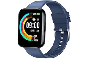 ANCwear Smart Watch Women Men, 1.78" Large Touch Screen Activity Tracker Watch with 24H Heart Rate/SpO2/Sleep Monitor,IP68 Waterproof Smartwatch for Andriod iOS (Blue)