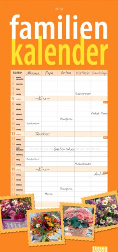 times & more Familienkalender Blumen 2012