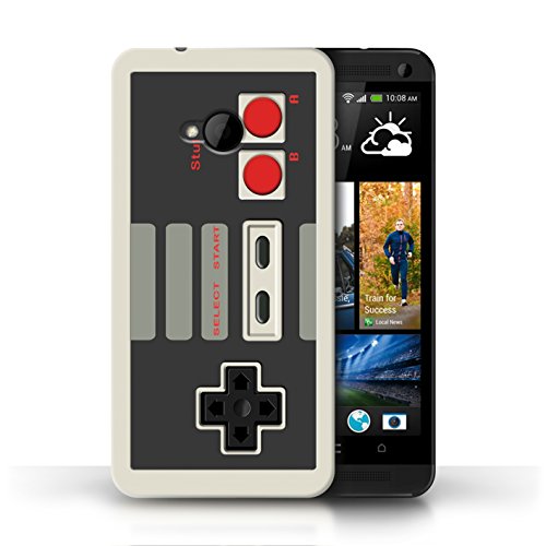 Preisvergleich Produktbild Gedruckt Schutzkoffer Schutzhüllen / Hülle für HTC One / 1 M7 / Klassisches Nintendo Muster / Spielkonsolen Kollektion