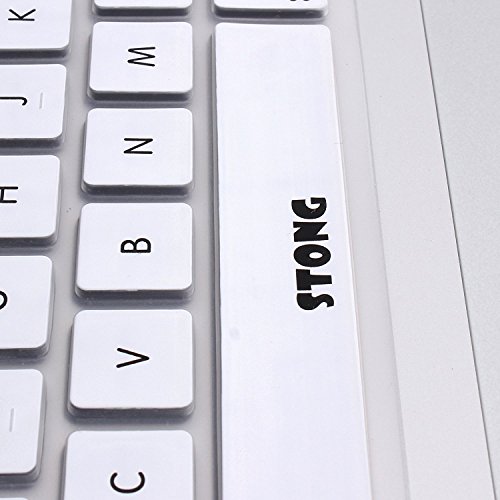 STONG Matte Gummierte Harte Schutzhülle für Macbook Air 13“ Hülle Cover Schale Schutz Hülle Tasche Silicon Case Shell Hard Plastik mattiert SchutzTasche + tpu Tastatur-Schutzfolie (Weiß) - 4