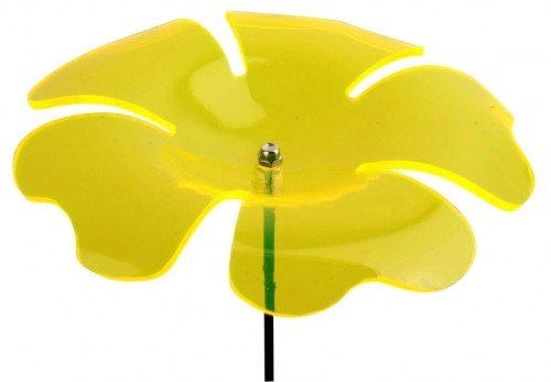 Sonnenfänger Blume gewölbt Farbe wählbar [gelb]