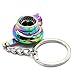 Produktbild WaterwoodKreative Autoteile Modelle Spinning-Turbo-Turbolader Keychain Schl¨¹sselketten-Ring-Regenbogen