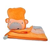 Trunki SnooziHedz Travel Pillow and Blanket - Mylo the Monkey (Orange) (Luggage)
