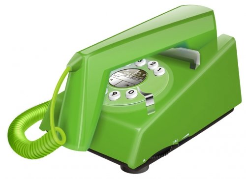 Geemarc Telecom Retro Trimline - Teléfono fijo retro, color verde (im