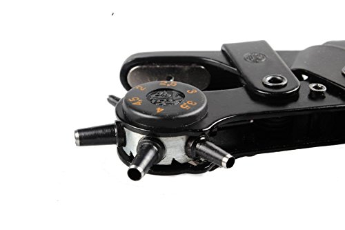 ohuhu® Präzise & Spitz Gürtel Leder Locher rund/Gürtel Puncher/, Lochzange/Zange Locher, Einstellen Gürtel/Tasche von Lochen zusätzliche Loch der Ort notwendig, 2.0 mm – 4.5 mm - 5