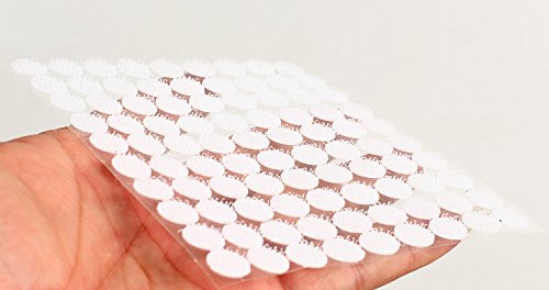 900  Piezas de velcro de HIMRY  autoadhesivas  450  pares  10  mm  1  cm  fuertes y resistentes  blanco  KXB5025