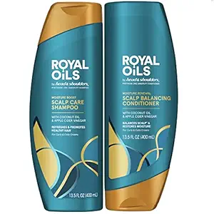 Head & Shoulders Royal Oils Moisture Shampoo and Conditioner Bundle, 27.0 Fluid Ounce