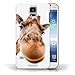 Produktbild iCHOOSE Hülle / Hülle für Samsung Galaxy S5/SV / harter Plastikfall für Telefon / Collection Lustige Tiere / Neugierige Giraffe