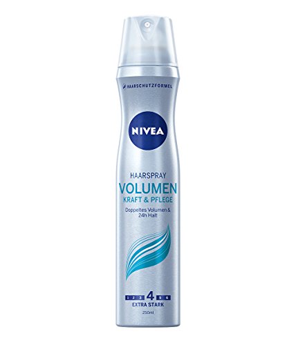 Nivea Haarspray Volumen, Kraft und Pflege, 24 Stunde Halt, 4er Pack (4 x 250 ml)