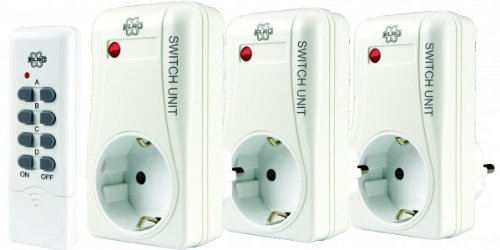 ELRO AB440S/3 Funksteckdose, 3 Stück