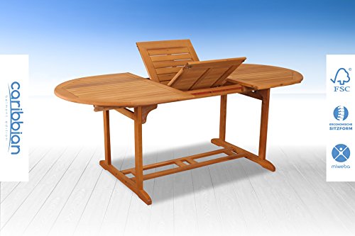 Sitzgruppe Belmont Gartenset Sitzgarnitur 6 Personen Holz Gartenmöbel Gartengarnitur Tisch - 7