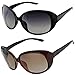 Y&S Womens Sunglasses Of 2 Combo Of 2 Sunglass (Black Brown) Wayfarer Sunglasses For Womens/Girls/Ladies - (Butterfly-Combo-Black-Brown) RS.379.00