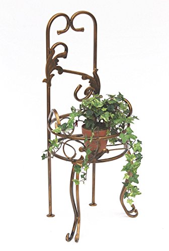 Stuhl Blumenhocker 10-1105 Blumenständer 77 cm Pflanzsäule Pflanzständer Hocker - 8