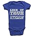 'Lock up your daughters!' cute baby boy babygrow romper sleepsuit (0-3 months, Royal Blue)