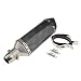 Magicdeal Universal Motorcycle Modified Carbon Fiber Exhaust Muffler 370mm Pipe 51mm RS.3980.00