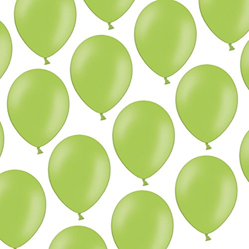 100 Luftballons - 23 cm - Pastell Hellgrün Helles Grün - Formstabil - Kleenes Traumhandel®