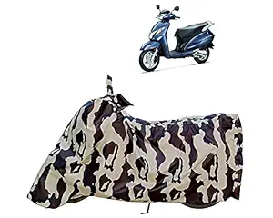 Horseyaart - Honda Activa 125 Scooty Cover Waterproof - Two Wheeler Bike / Scooter / Scooty Body Cover - Dustproof - UV Protection ( Lion Military Multicolor )