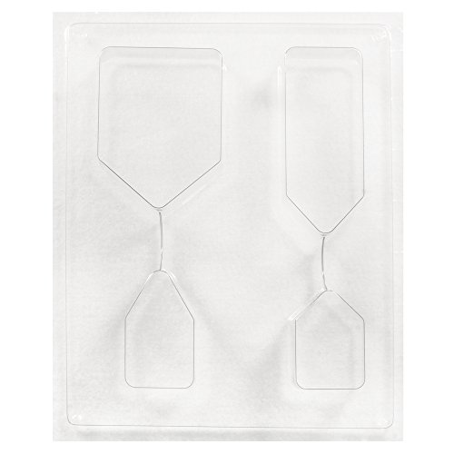 RAYHER 36058000 Gießform: Häuser, 4 Häuser 5,5-10,5cm,Tiefe 3cm, PET, Transparent, 2.95 x 2.1 x 0.33 cm