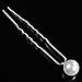 Cheap4uk 20pcs Charm Fashion Party Wedding Bridal White Pearl Hair Stick Pins Clips Grips