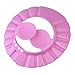 Chinatera Adjustable Baby Kids Shampoo Cap Bath Shower Cap Wash Hair Ear Shield (Pink)