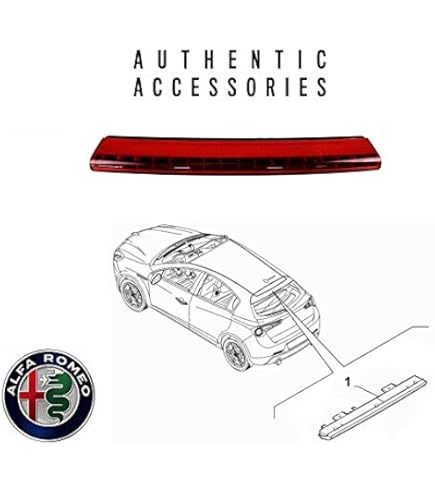 Luce Terzo Stop LED Fanalino Posteriore Alfa Romeo Mito 2008-2018 Made In EU - Foto 8