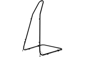 GIANTEX Soporte de Sillón Colgante, Altura Ajustable de 200 a 240 cm, Soporte de Hamaca de Acero, con Ganco de Seguridad y Patas Antideslizantes, Carga hasta 150 kg, (sin Silla Colgante)