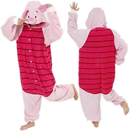 Piglet Adult Men Women Unisex Animal Sleepsuit Kigurumi Cosplay Costume Pajamas Outfit Nonopnd Nightclothes Onesies Halloween Cheap Costume Clothing (XL(181CM-190CM))