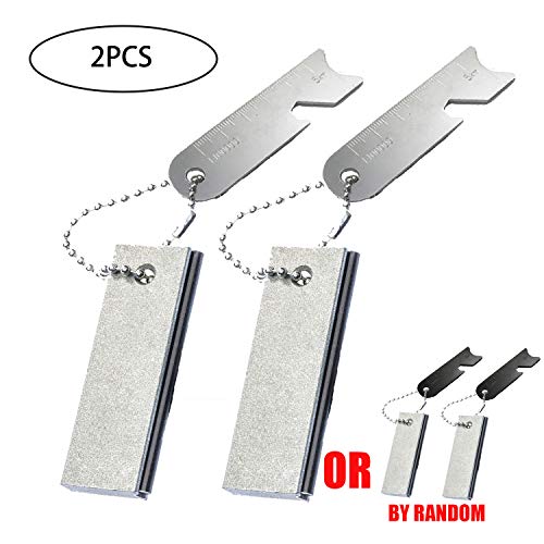 GCOA 2 PCS Portatile Magnesio Acciarino Fire Starter e Barra di Carburante in magnesio 2-in-1 all-Weather Attrezzi di Emergenza da Campeggio, attrezzo in Kit di Pietra focaia e Acciaio