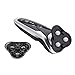 Waterproof Intelligent Rechargeable Triple-head Electric Rotary Shaver With Stainless Steel Blade, Pop-up Trimmer 220V