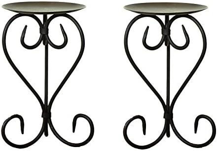 FrameArmy Iron Table Top Candle Holder (Set of 2)