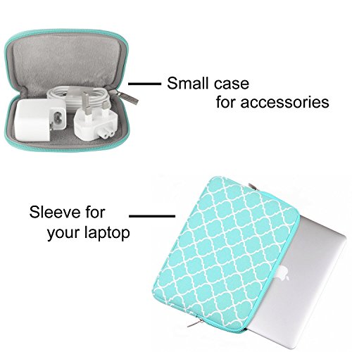 MOSISO Tasche Sleeve H  lle f  r 13-13 3 Zoll MacBook Pro  MacBook Air  Notebook Quatrefoil Stil Canvas Gewebe Laptoph  lle Schutzh  lle Laptoptasche 