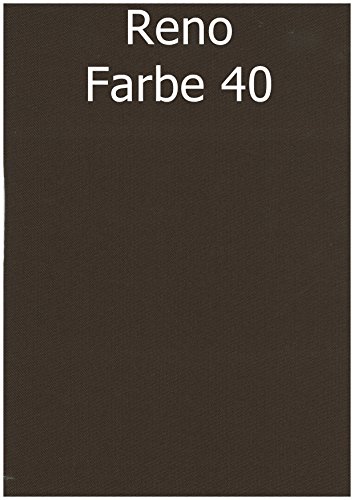 Sitzkissen, Stuhlkissen Bezug 100% Polyester, Füllung 100% PU (Schaumstoff) Größe 41/46 x 44 x 5cm versch. Farben dunkelbraun (40)