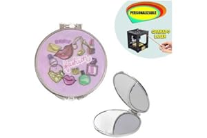 CAPRILO Lote de 30 Elegantes Espejos Dobles Personalizables Fashion. Belleza.Recuerdos y Complementos. Regalos Originales.Detalles de Bodas, Comuniones, Bautizos, Cumpleaños. CC.