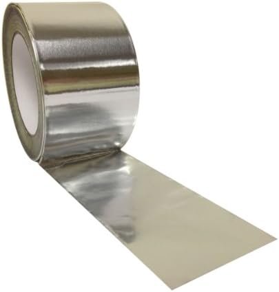 6 Rolls 72mm x 45m Aluminium Foil Insulation Bright Silver Tape Duct