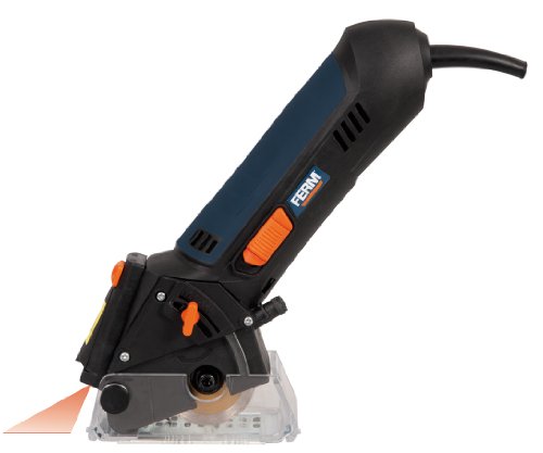 FERM CSM1038 Präzisions Mini-Handkreissäge 400W – Laser – Inkl. 4 Sägeblätter und Staubabsaugung – Für Holz, Kunststoff, Fliesen (keramik), Laminate und MDF - 4