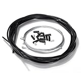 SODIAL(R) Bike Bicycle Complete Front & Rear Inner Outer Wire Gear Brake Cable Set - Black