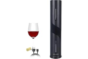 AIKARO - Electric Wine Bottle Opener Automatic Electronic Corkscrew, Rechargeable